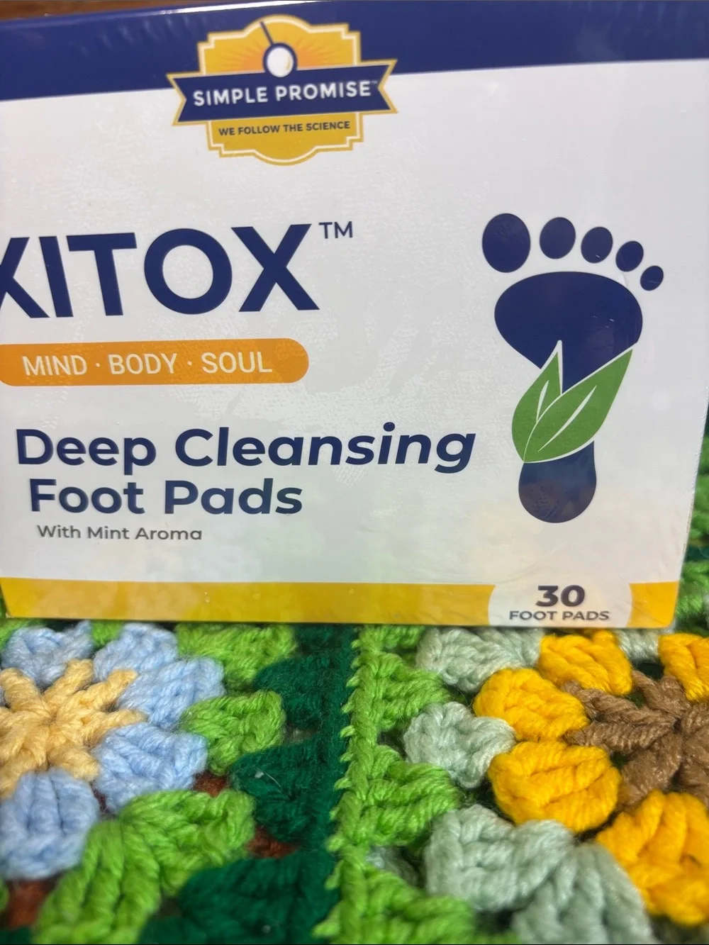New Sealed XITOX Deep Cleansing Foot Pads by Simple Promise